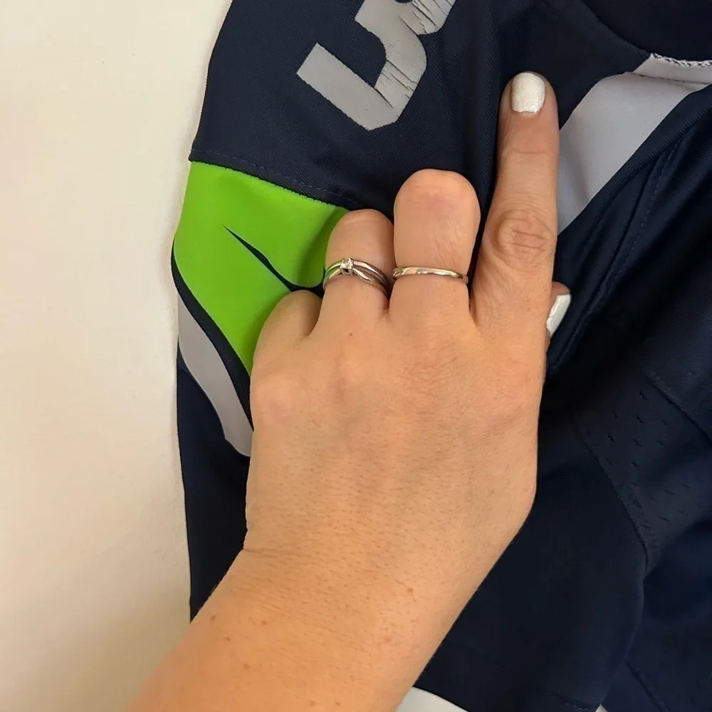 Nikes, Seattle Seahawks football ladies small on field jersey Russell Wilson 3